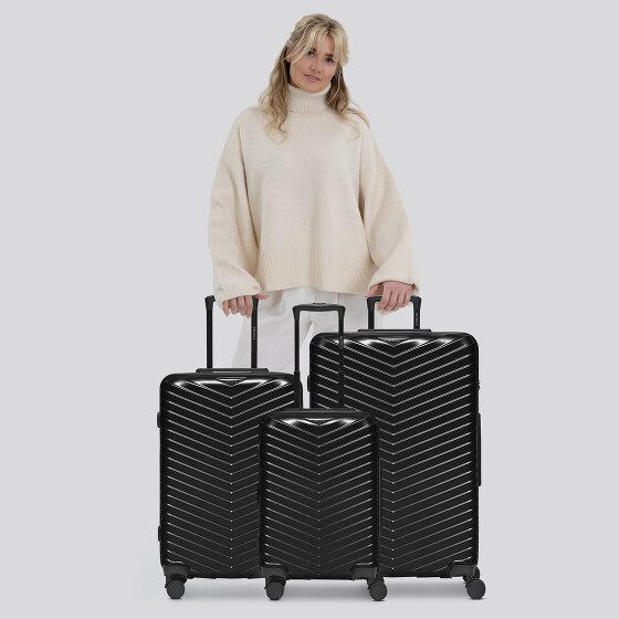 Redolz Essentials 18 4 kółka Zestaw walizek 3-części z plisą rozprężną