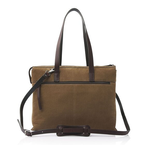 Castelijn & Beerens Nubuck Torba na ramię Skórzany 40 cm Komora na laptopa