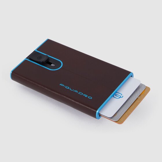 Piquadro Black Square Etui na karty kredytowe Ochrona RFID Skórzany 6 cm