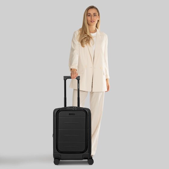 Police London 4 kółka Walizka kabinowy 55 cm Komora na laptopa z plisą rozprężną