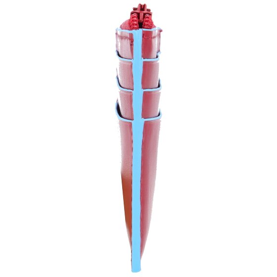 Piquadro Blue Square Etui na karty kredytowe Ochrona RFID Skóra 11 cm