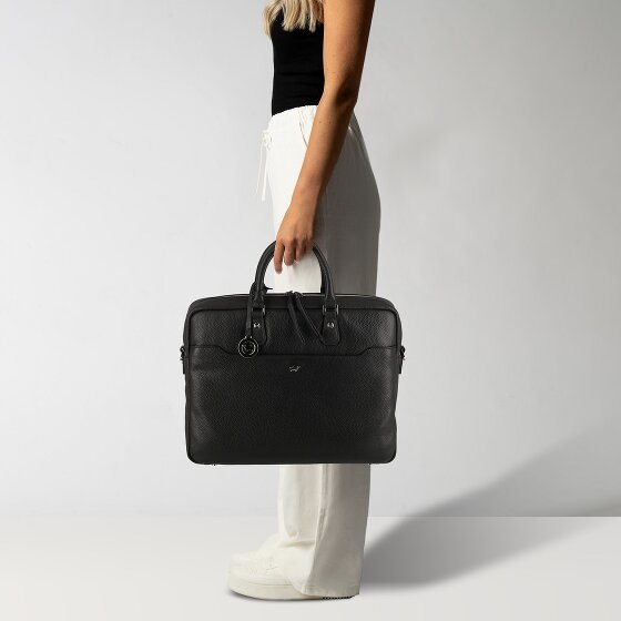 Braun Büffel Hanna Teczka Skórzany 41 cm Komora na laptopa