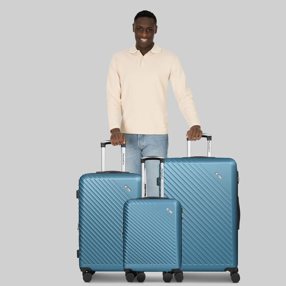 Check.In Paradise 2.0 4 kółka Zestaw walizek 3-części z plisą rozprężną