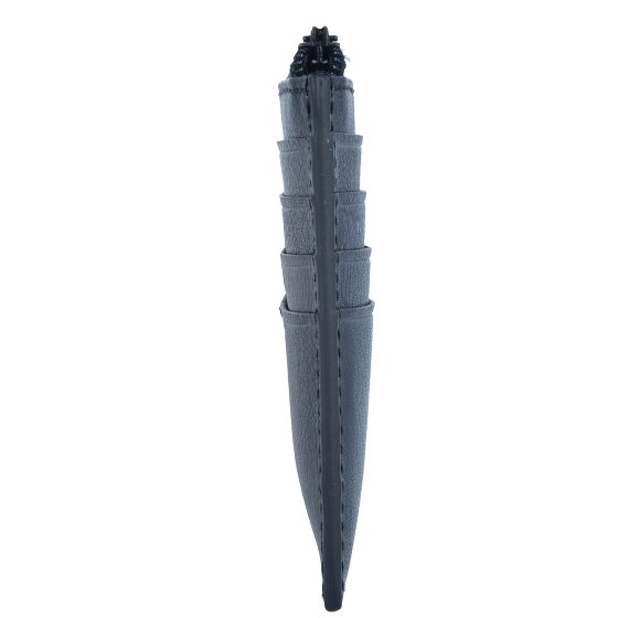 Piquadro Niebieskie kwadratowe specjalne etui na karty kredytowe RFID Skóra 12 cm