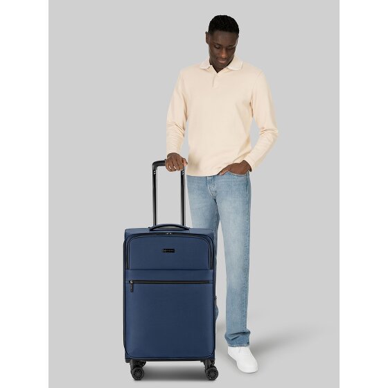 bugatti Valencia Soft 4 kółka Walizka M 65 cm z plisą rozprężną