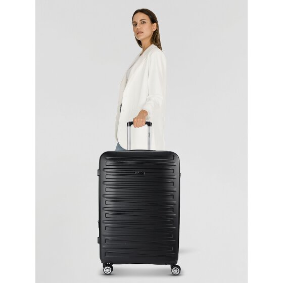 Benzi 5493 4 kółka Walizka L 77 cm z plisą rozprężną