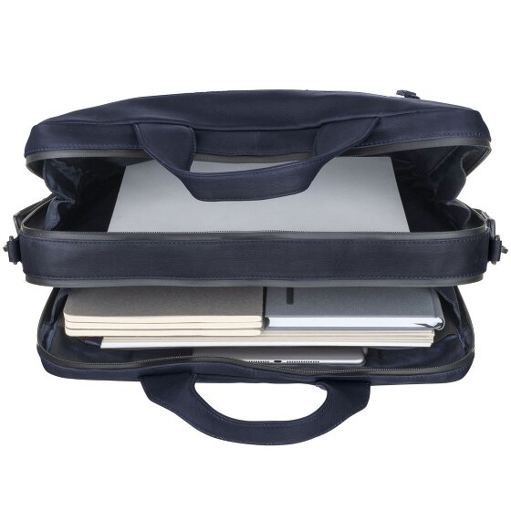 Leonhard Heyden Haga Teczka skórzana 40 cm Komora na laptopa