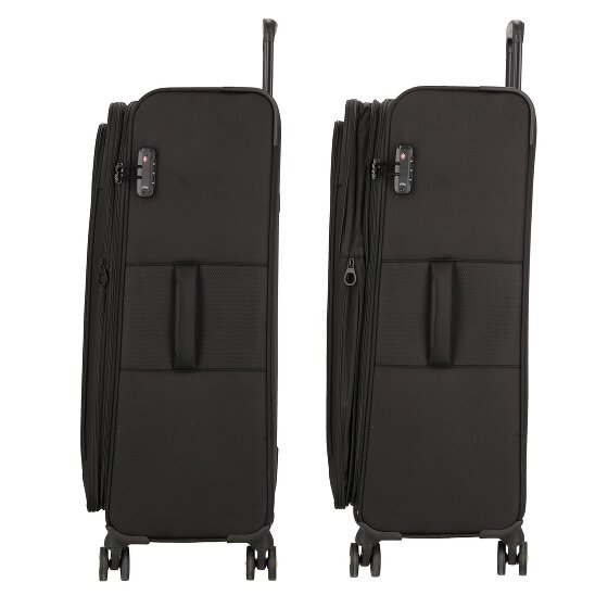 d&n Travel Line 9704 4 kółka Walizka L 78 cm z plisą rozprężną