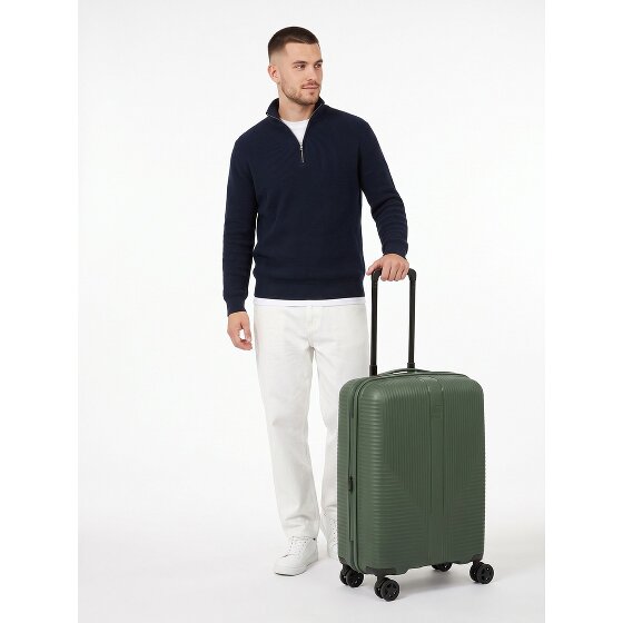 Travelite Air Stripe 4 kółka Walizka kabinowa S 55 cm z funkcją poszerzenia