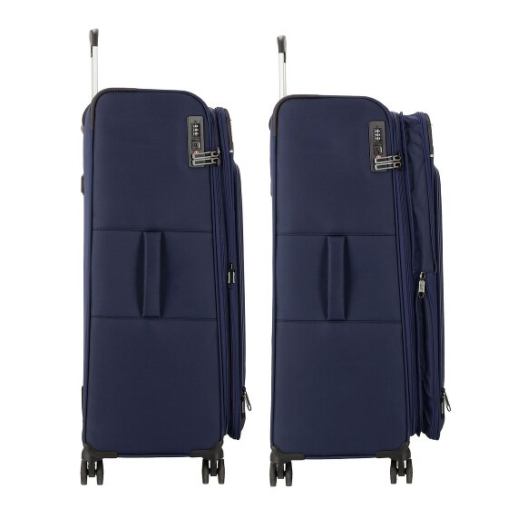 d&n Travel Line 9504 4 kółka Walizka L 76 cm z plisą rozprężną