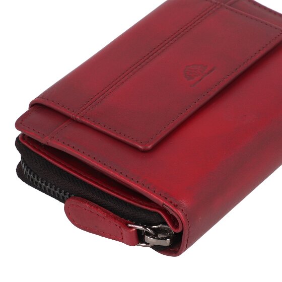 Greenburry Destressed Portfel Ochrona RFID Skórzany 13.5 cm