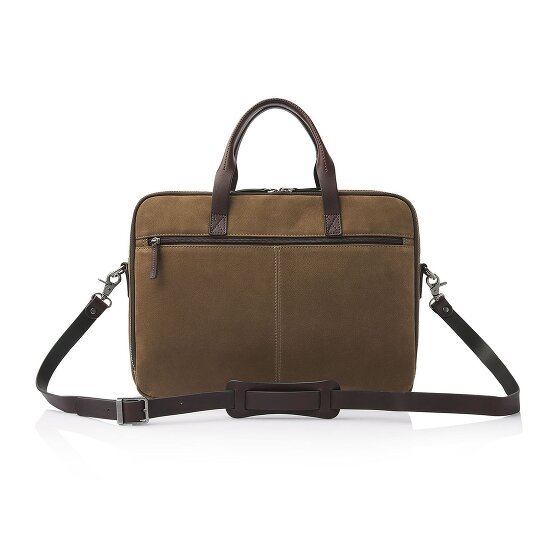 Castelijn & Beerens Nubuck Teczka Skórzany 41 cm Komora na laptopa