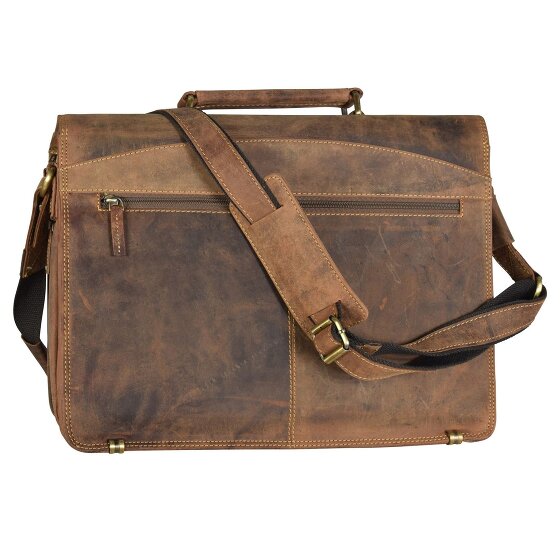 Greenburry Vintage Briefcase Leather 40 cm Laptop Compartment