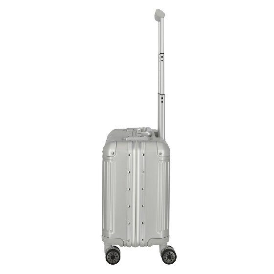 Travelite Walizka biznesowa Next z 4 kółkami, Aluminium, 43 cm