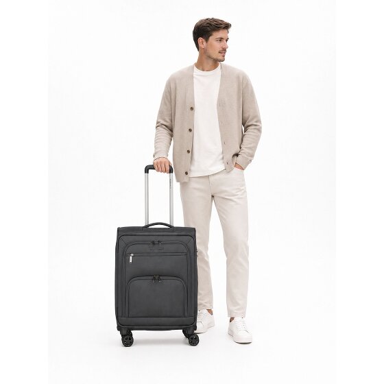 Travelite Cubis 4 kółka Walizka kabinowa S 55 cm z funkcją poszerzenia