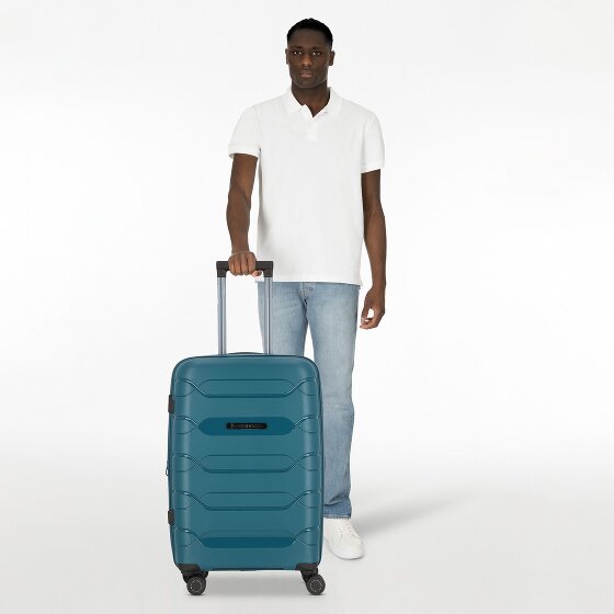 Polestream Strz by Asteroid 4 kółka Walizka M 64 cm z plisą rozprężną