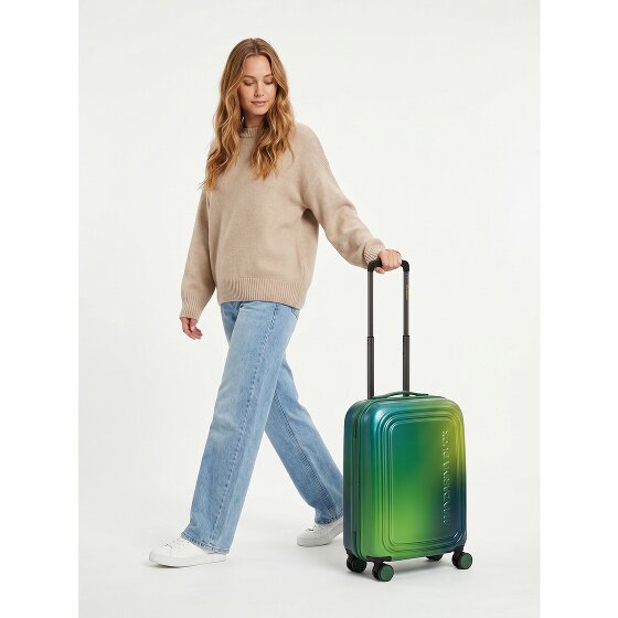 Mandarina Duck Logoduck + 4 kółka Walizka kabinowa 55 cm z funkcją poszerzenia