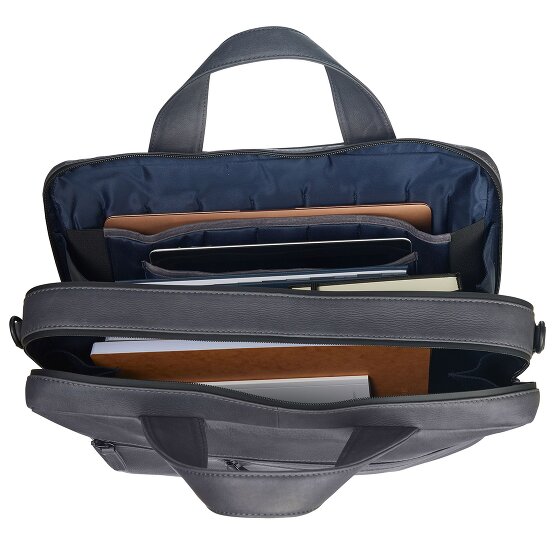 Leonhard Heyden Haga Teczka skórzana 40 cm Komora na laptopa