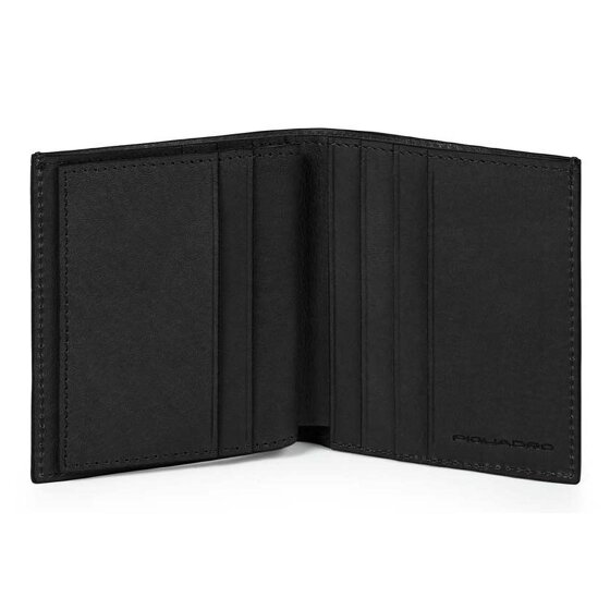 Piquadro Black Square Etui na karty kredytowe Ochrona RFID Skórzany 9 cm
