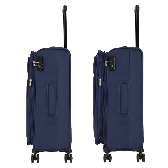 American Tourister Street Roll 4 kółka Zestaw walizek 3-części z plisą rozprężną