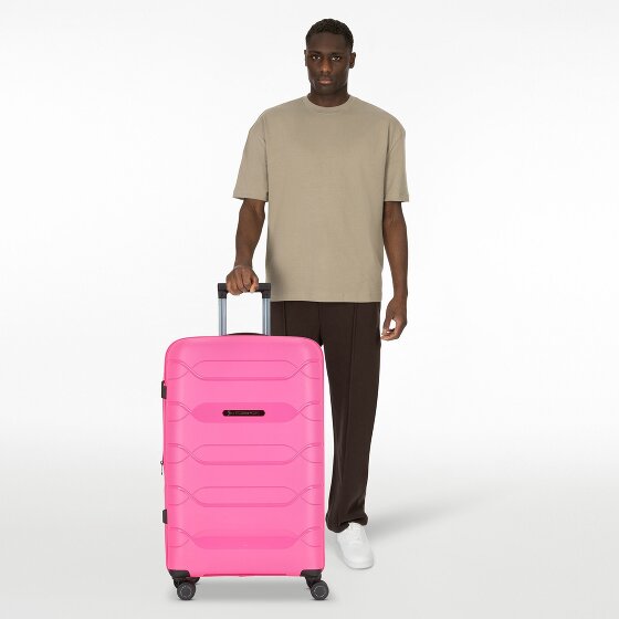 Polestream Strz by Asteroid 4 kółka Walizka L 74 cm z plisą rozprężną