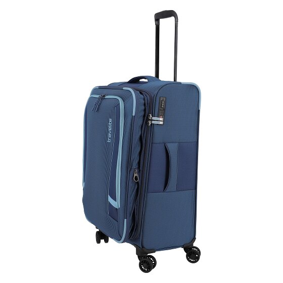 Travelite Corsiica 4 kółka Walizka M 67 cm z plisą rozprężną