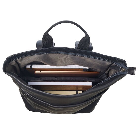 Leonhard Heyden Hamburg Plecak skórzany 46 cm Komora na laptopa