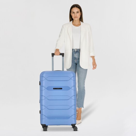 Polestream Strz by Asteroid 4 kółka Walizka L 74 cm z plisą rozprężną