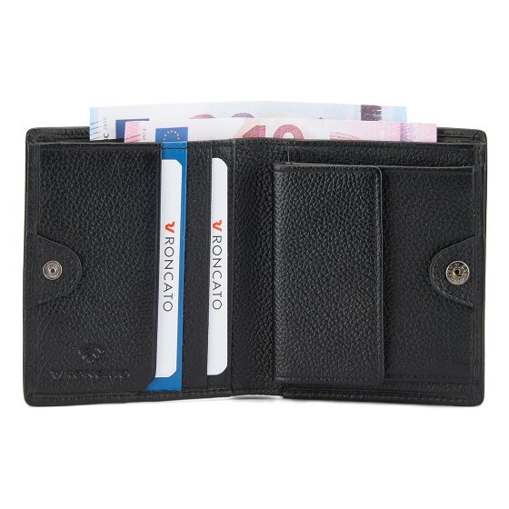Roncato Trial DLX Portfel Ochrona RFID Skórzany 9 cm