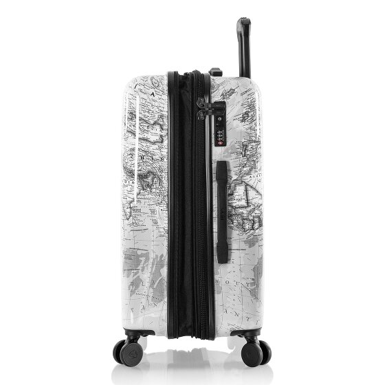 Heys Black Camo 4 kółka Zestaw walizek 3-części z plisą rozprężną