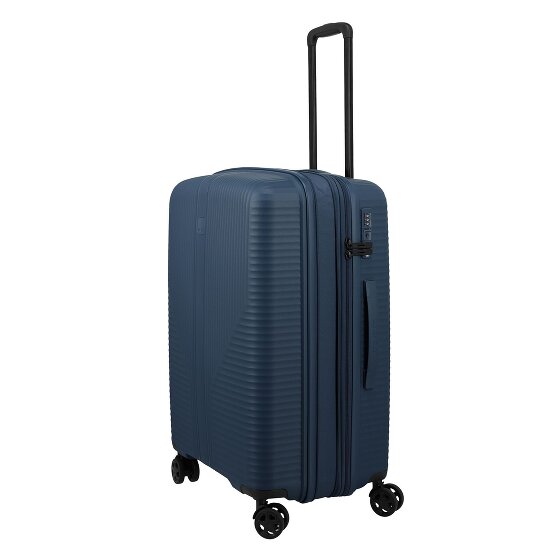 Travelite Air Stripe 4 kółka Walizka M 66 cm z plisą rozprężną