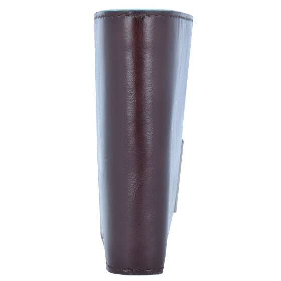 Piquadro Niebieski kwadratowy portfel skórzany 12,5 cm