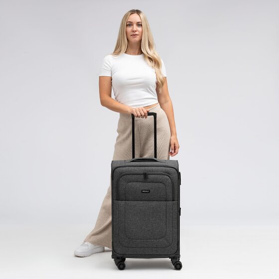 Redolz Essentials 12 MEDIUM – walizka na 4 kółkach, 67 cm, z funkcją poszerzenia kieszeni