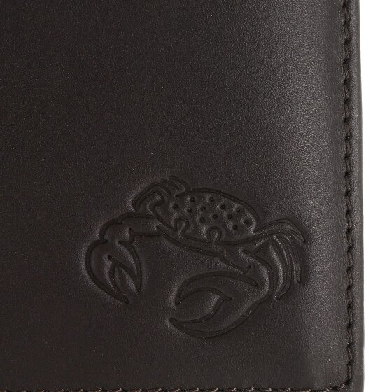 oxmox Leather Portfel Ochrona RFID Skóra 10 cm