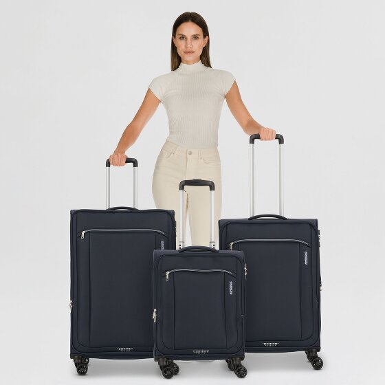 American Tourister Avantour 4 kółka Zestaw walizek 3-części z plisą rozprężną