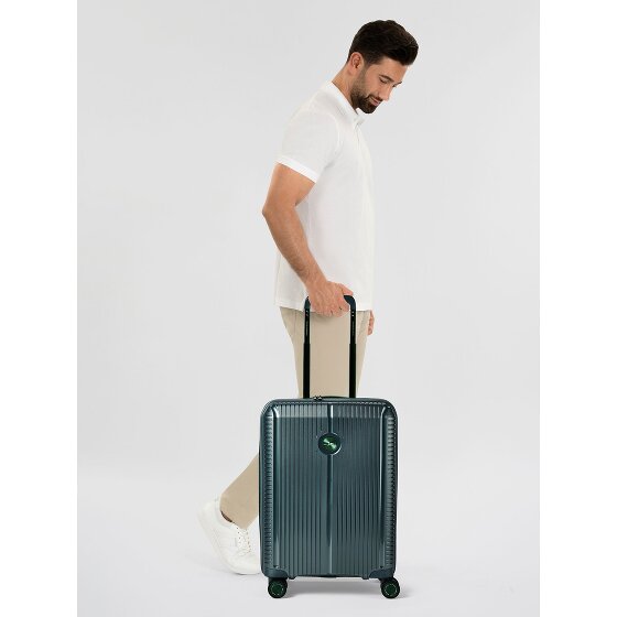 Polestream Paris 4 kółka Walizka kabinowy 55 cm z plisą rozprężną