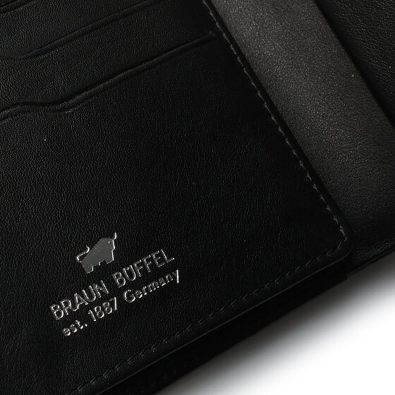 Braun Büffel Golf 3.0 Portfel Ochrona RFID Skórzany 11 cm