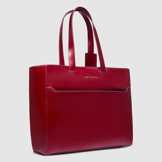 Piquadro Blue Square Shopper Bag Skóra 40 cm