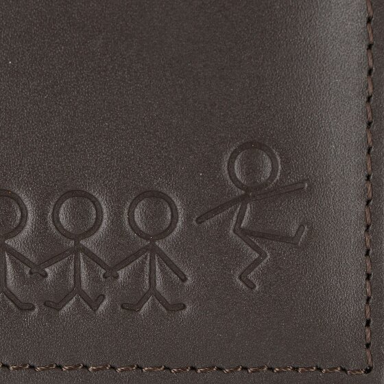 oxmox Leather Portfel Ochrona RFID Skóra 11 cm