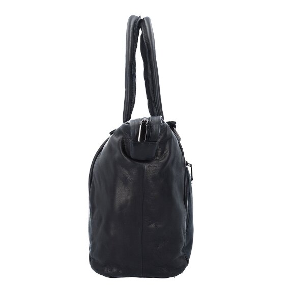 Greenland Nature Black Nappa Shopper Bag Leather 33 cm