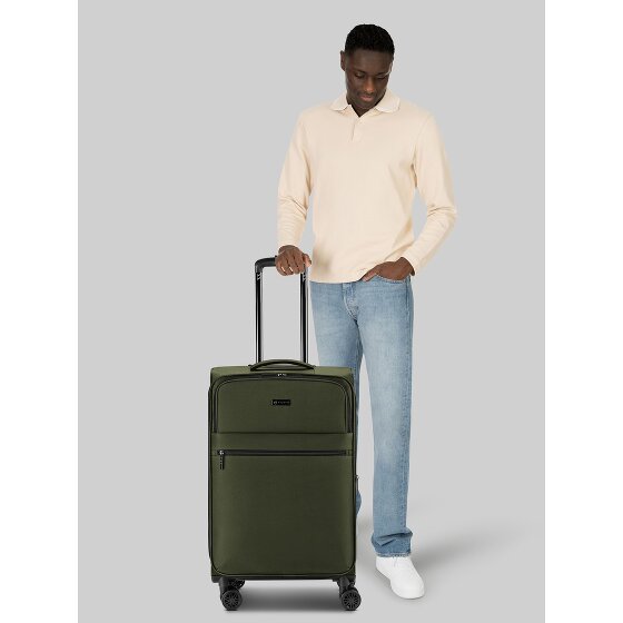 bugatti Valencia Soft 4 kółka Walizka M 65 cm z plisą rozprężną