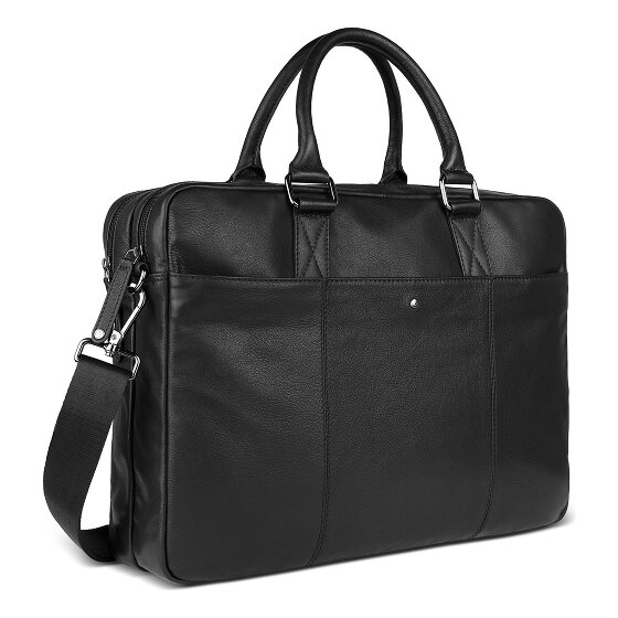 bugatti Black Magic Teczka Skórzany 40 cm Komora na laptopa