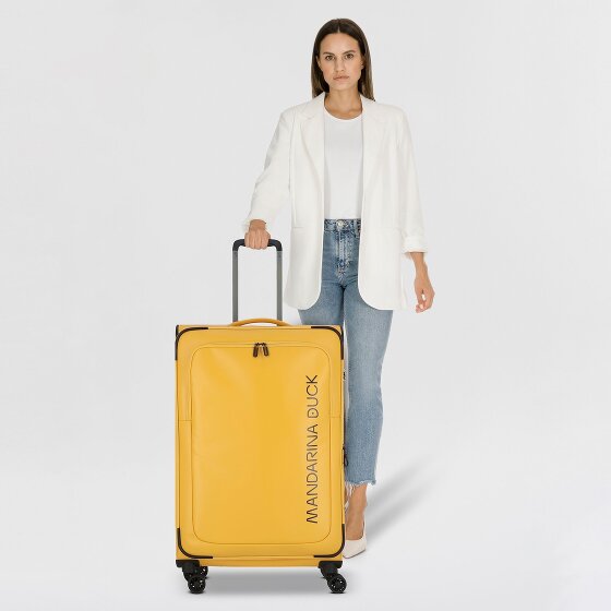 Mandarina Duck Eco Coated 4 kółka Walizka L 78 cm z plisą rozprężną