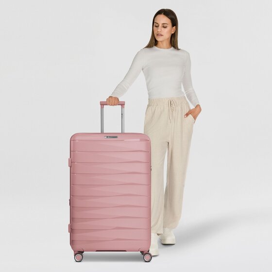 Franky London 4 kółka Walizka L 74 cm z plisą rozprężną