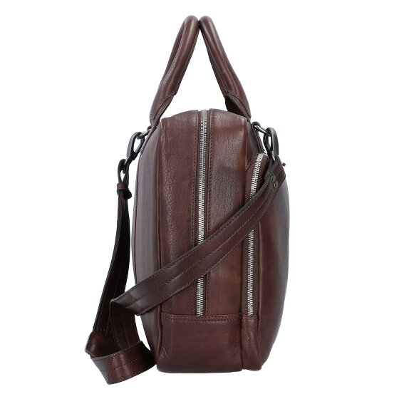 Plevier Vintage Bill Teczka Skórzany 40 cm Komora na laptopa