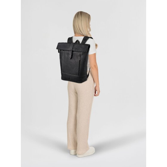Jack Kinsky Baltimore 15 Plecak biznesowy Skórzany 43 cm Komora na laptopa