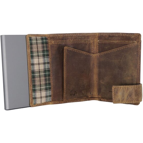 SecWal Etui na karty kredytowe SecWal 2 Skórzany portfel RFID 9 cm