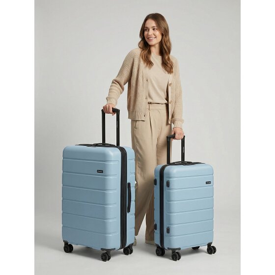 Saxoline Miami 4 kółka Zestaw walizek 2-części z plisą rozprężną