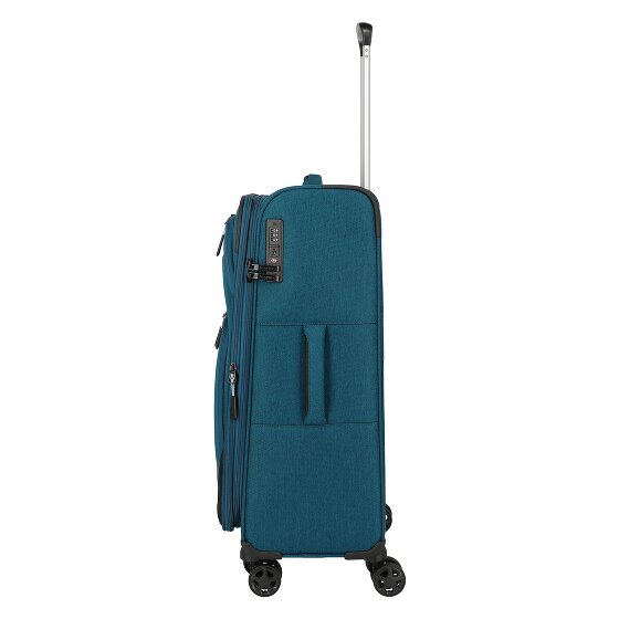 Travelite Kick Off 4 kółka Walizka M 67 cm z funkcją poszerzenia