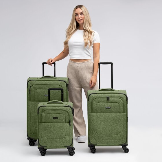 Redolz Essentials 12 THREE SET 4 kółka Zestaw walizek 3-części z funkcją poszerzenia
